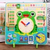 Wooden toys for early education cognition, frog clock toys, parent-child partner games, logical thinking ability cultivation, strong fun, rich colors, early education enlightenment practice, exercise hand-eye coordination ability Application Scenario